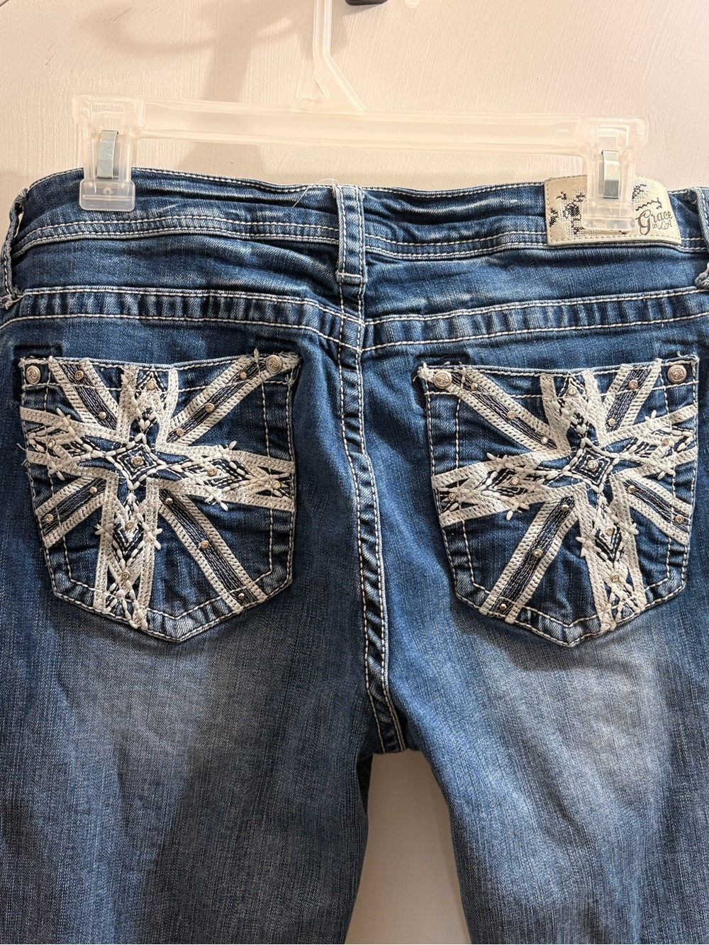 Grace in LA Blue Jeans Mid Rise
